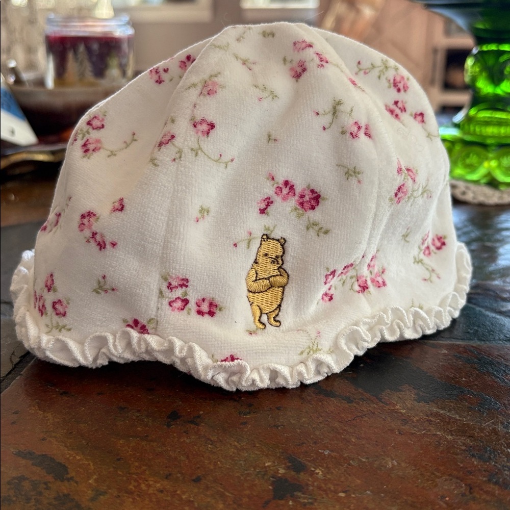 Disney Classic Pooh Baby Girl Terrycloth Cap